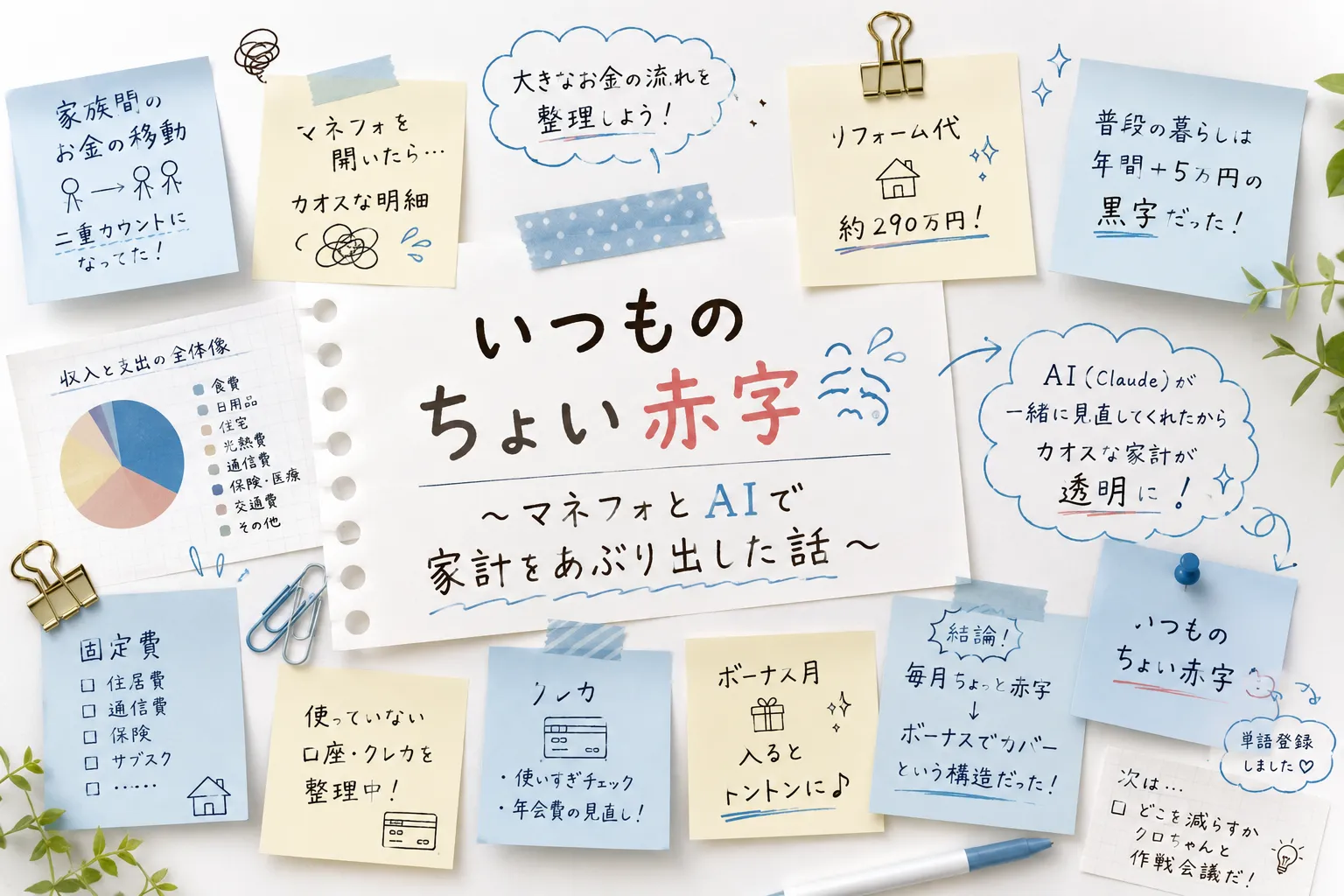 「いつものちょい赤字」のまとめ図